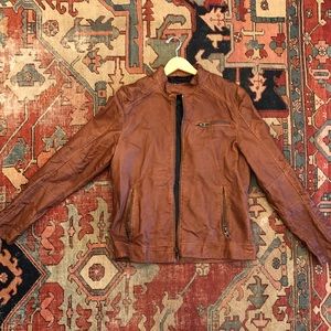 Zara Man faux leather jacket